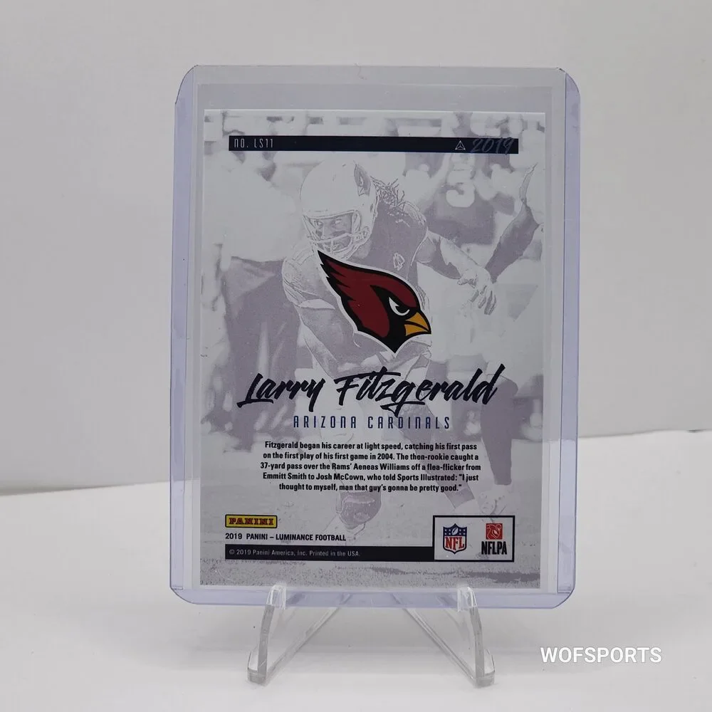 2019 Panini Luminance Lightspeed Orange 36/100 Larry Fitzgerald #LS11